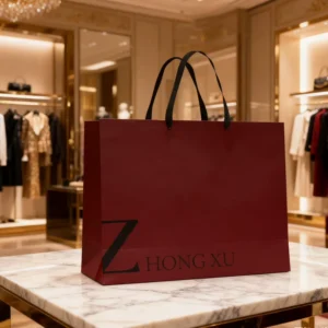 Coated Paper Clothing Store Tote Bags with Custom Printing, Reusable