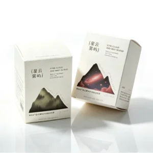 Coated Paper Window Display Box with PET Window for Food Snacks and Baking