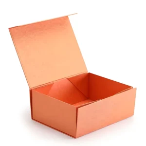 Collapsible Folding Rigid Cardboard Gift Boxes with Magnetic Closure and Printed Logo
