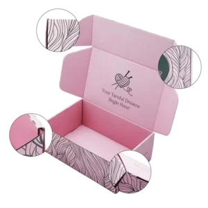 Color Box Manufacturer Corrugated Paper Gift Box with Lid and Base, Foldable