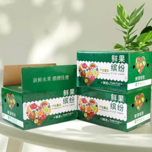 Color Corrugated Fruit Shipping and Moving Box