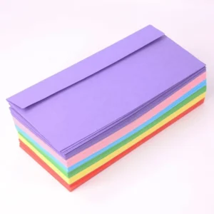 Color Paper Ticket Envelope with Packaging and Printing