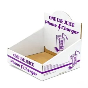 Color-Printed Pop Snacks Cardboard Counter Display Box for Bars and Samples