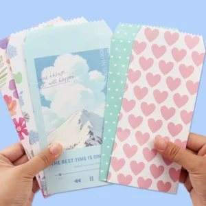 Colorful Kraft Wallet Envelopes for Business and Wedding Invitations