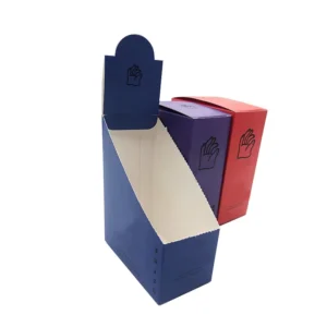 Colorful Multi-Pack Tear-Off Display Paper Boxes with Spot UV and Embossed Finish