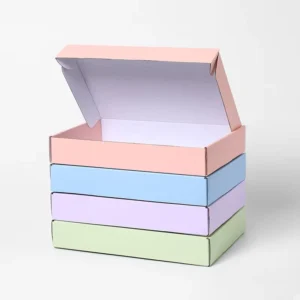 Colourful Kraft Paper Corrugated Folding Shipping Box for Small Business Gifts