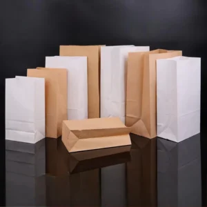 Complete Eco-Friendly Packaging Solution for Supermarkets Durable Recycled Paper Bags for Checkout Produce & Promotions