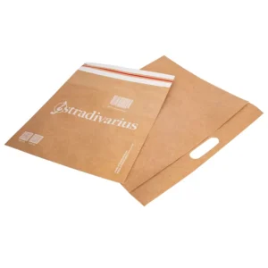 Compostable Brown Kraft Paper Envelope With Adhesive Tape Closure for Garment Shipping