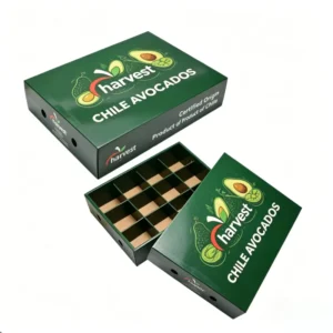 Compostable Corrugated Fruit Gift Box with Grid Divider Insert
