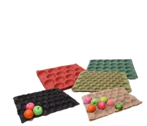 Compostable Kraft Paper Nest Tray for Round Fruits, Various Calibers