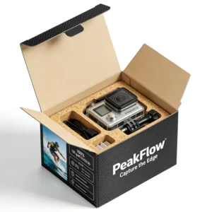 Corrugated Camera Lens Packaging Box with Foam Liner for Camera Lenses