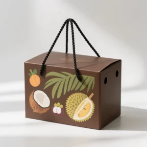Corrugated Cardboard Carton Box for Fruit and Vegetable Packaging, Including Coconut