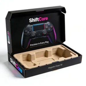Corrugated Cardboard Game Controller Packaging Box with Insert for Wired Gaming Controllers