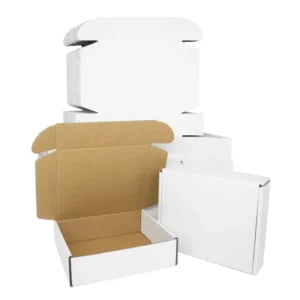 Corrugated Custom Blind Box Mailer with Embossing and Matte Lamination, Printed Recyclable Cosmetic Packaging