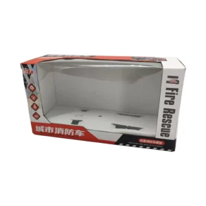 Corrugated Paper Box with PVC Window for Toy Car Packaging with Paper Insert CMYK Printing Customized Size