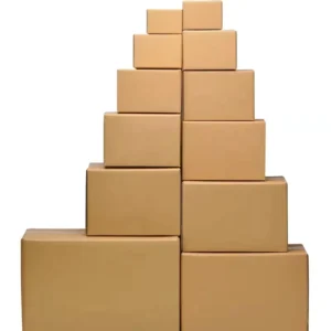 Corrugated Paper Cardboard Carton Packaging Box for Moving, Shipping, and Storage, Custom Size and Logo Printing