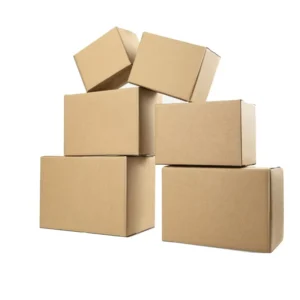 Corrugated Rectangular Cardboard Shipping Boxes 5-Ply Reinforced Size 12 Packaging Cartons E-Commerce Half-Height
