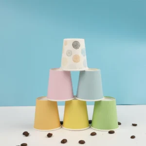 Corrugated Ripple Disposable Paper Coffee and Tea Cups With PE Coating