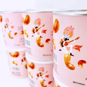 Cosmetic Lotus-Powder Paper Canister and Tube Custom Food-Grade Packaging Gold-Stamping Rolled Edge White Paper Customizable Size