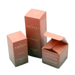 Cosmetic Paper Boxes for Lipstick and Essential Oils, Foil Corrugated Kraft Magnetic Packaging
