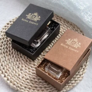 Cosmetic Paper Gift Magnetic Perfume Box Ribbon Embossed Screen-Printed Gold Sliver Foil Logo