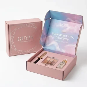 Cosmetic Pink Rigid Mailer Boxes for Face Cream Custom Logo Custom Size Portable Packaging