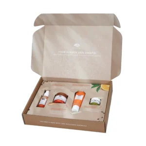 Cosmetic Skincare Set Organic Skincare Cardboard Packaging Paper Box with Logo