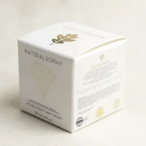 Cotton Paper STE Face Cream Box with Rose Gold Hot Foil Embossing