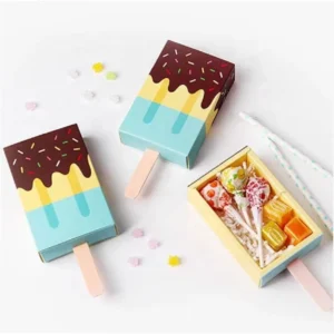Creative Design Food Paper Candy Packaging Box Without Glue