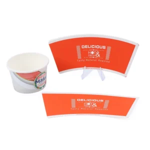 Cupstock Biodegradable PE Coated Recyclable Paper Cup with Middle East Design for Wine Whisky & Carbonated Drinks