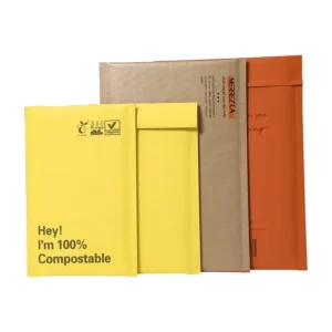 Custom 100% Biodegradable Compostable Bubble Padded Paper Mailer for Cosmetics, Perfumes, Face Masks, and Blush