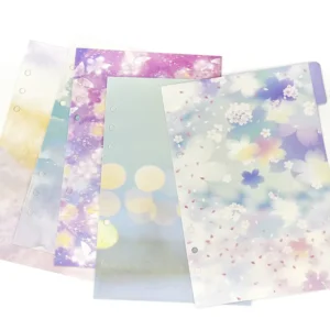 Custom 3-Ring Elastic Closure Binder Dividers with Tabs for A5, A4, and A6 Binders