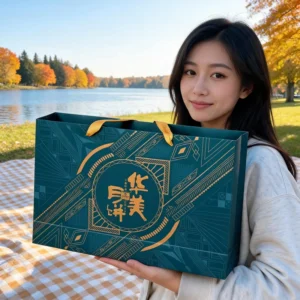 Custom 8-Slot Mid-Autumn Festival Mooncake Paper Gift Box, Food Grade, for Cookies, Snacks, and Souvenirs