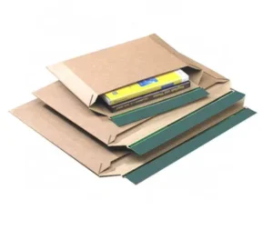 Custom A4/A5 No-Bend E-Fluted Paperboard Rigid Gusseted Book Mailer Envelope