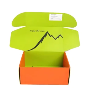 Custom Abstract Artwork Shipping Box with Optional Matte or Gloss Lamination