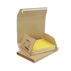 Custom Adjustable Foldable Envelope Book Wrap Mailer Cardboard Paper Box