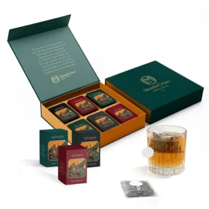 Custom Afternoon Tea Bag Paper Carton Packaging Box with Tea Set Bag, Gift Box Organizer, Tin