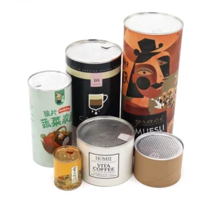 Custom Airtight Aluminum Foil-Lined Composite Paper Canister for Food