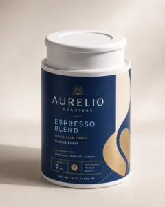 Custom Airtight Food Grade Paper Canister for Coffee with Tinplate Lid