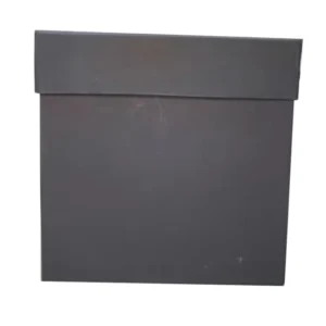 Custom Art Paper Rigid Black Shipping Box with Embossing Matt Lamination Customizable Sizes