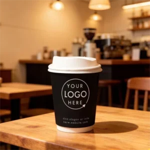 Custom Biodegradable Coffee Cup Disposable Airline Cup Eco Friendly Paper Cups with Lids for Hot Coffee Hot Tea