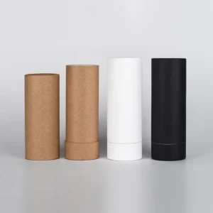 Custom Biodegradable Eco-Friendly Kraft Paper Cylinder Tube Canister for Tea, Coffee, and Food