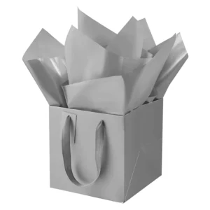 Custom Biodegradable Eco Friendly White Card Paper Bags for Daily Gift Packing Casual Retail Use and Commercial Packaging