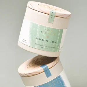 Custom Biodegradable Food Grade Paper Tea Canister Gift Tube Box with Stamping