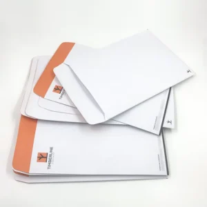 Custom Biodegradable Kraft Paper Document Folder Shipping Envelope, Custom Size