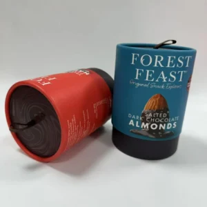 Custom Biodegradable Kraft Paper Tube Canister for Gifts Tea Cosmetics and Crafts