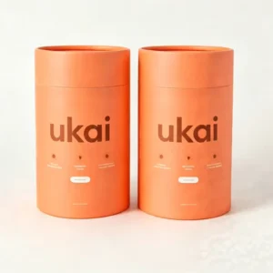 Custom Biodegradable Tea Snack Nuts Cookie Food Grade Cylinder Canister Printed Packaging Box Paper Tube with logo