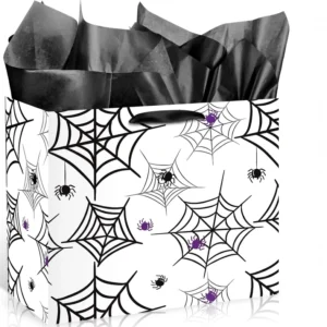Custom Biodegradable White Card Paper Bags for Gift and Craft Use, Custom Size