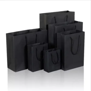 Custom Black Brown White Kraft Paper Bag