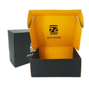 Custom Black Cardboard Kraft Paper Jewelry Gift Shipping Box with Logo
